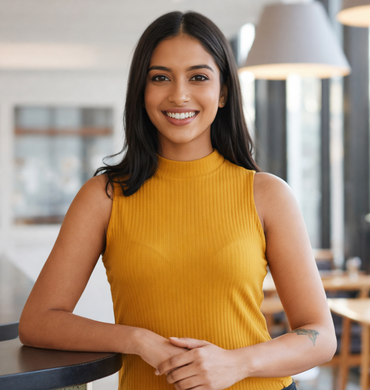 Brunette woman leaving a positive review about FlorencePisa.taxi services
