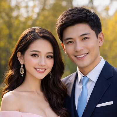 “Aruzhan and Timur, a couple from Kazakhstan, sharing a 5-star review after their luxury outlet shopping transfer with FlorencePisa.taxi.”