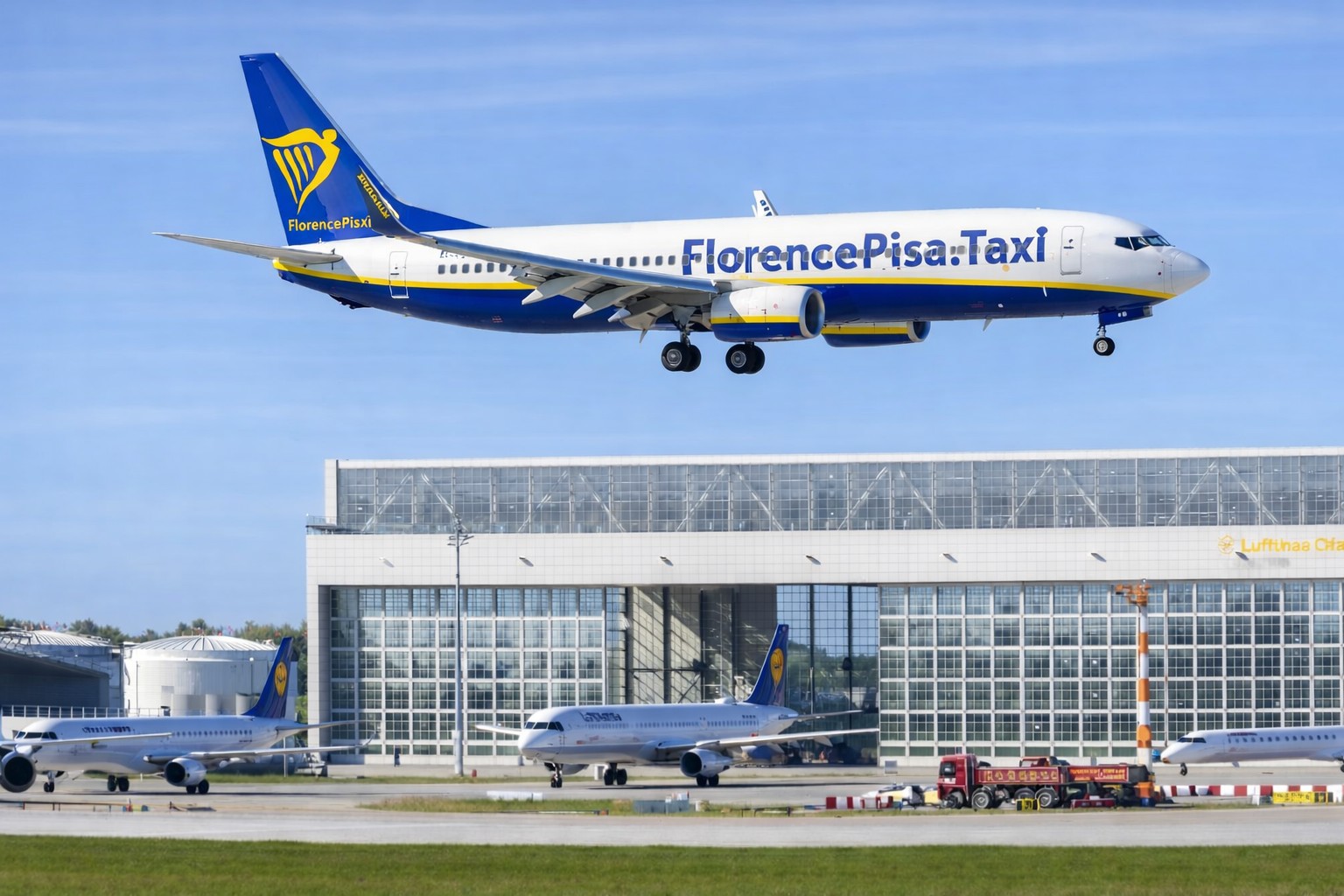 Luxury private chauffeur service at Pisa Airport with professional driver and premium vehicle