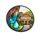 Grotta Giusti transfer icon for FlorencePisa.Taxi – thermal spa resort and hot springs illustration 