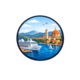 La Spezia to Florence shore excursion icon with cruise ship and Florence Cathedral illustration.
