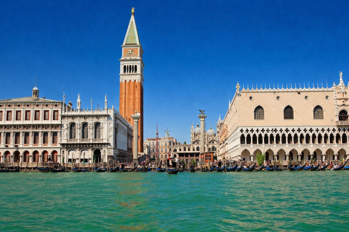St Mark's Campanile Lagoon View