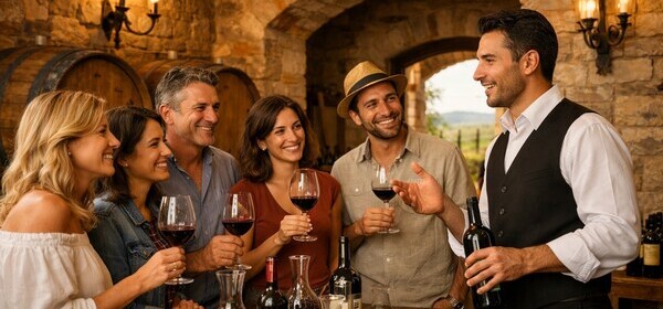Wine tasting with sommelier in Chianti winery