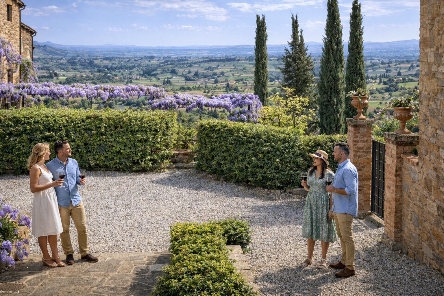 Private anniversary and celebration chauffeur Tuscany